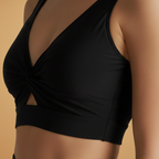 Women’s Sporty Bikini Set with Wrap Top and Skirt