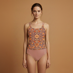 Women’s Tankini Bikini Set with Underwire and High-Cut Bottoms
