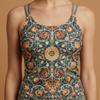 Women’s Tankini Bikini Set with Underwire and High-Cut Bottoms