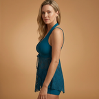 Women’s Tankini Set with Adjustable Straps and Classic
