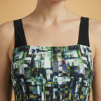 Women's Tankini with Printed Design and Matching Shorts