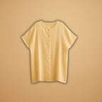 Women's Tunic Dress with V-Neck and Loose Fit