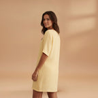 Women's Tunic Dress with V-Neck and Loose Fit