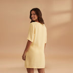 Women's Tunic Dress with V-Neck and Loose Fit
