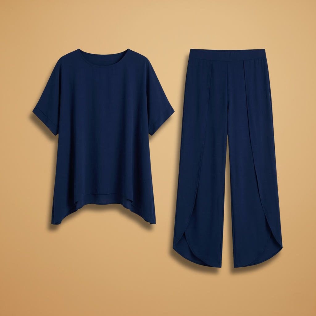 Women's Two-Piece Set with Short Sleeves