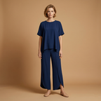 Women's Two-Piece Set with Short Sleeves