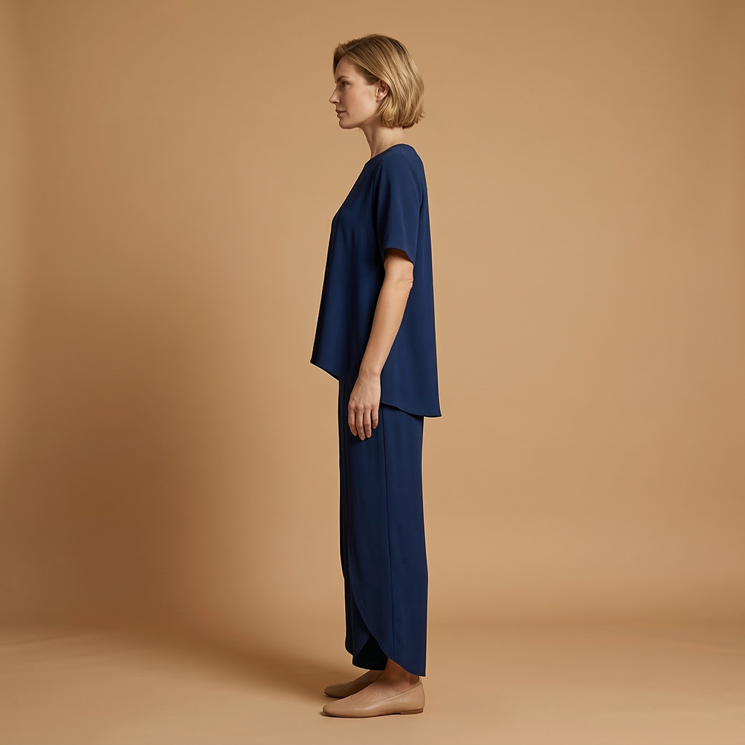 Women's Two-Piece Set with Short Sleeves