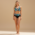 Women’s Two-Piece Wrap Bikini with Pattern for Summer
