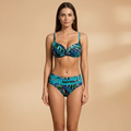 Women’s Bikini Set with High Waist and Underwire