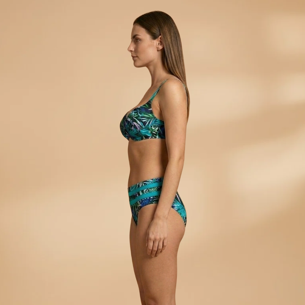 Women’s Bikini Set with High Waist and Underwire