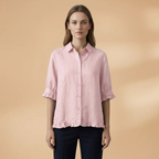 Women's Blouse with button fastening and standard sleeves