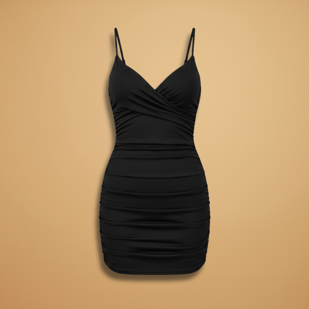 Women’s Bodycon Mini Dress with V-Neck for Elegant Look