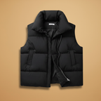 Women’s Bodywarmer Jacket with Large Pockets and Zip Closure