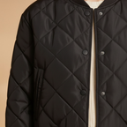 Women’s Bomber Jacket with Quilted Surface and Pockets