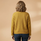 Women's Cardigan with a chest pocket and knitted surface