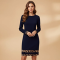 Women's Casual Dress with Unique Leopard Print and Trendy Accents