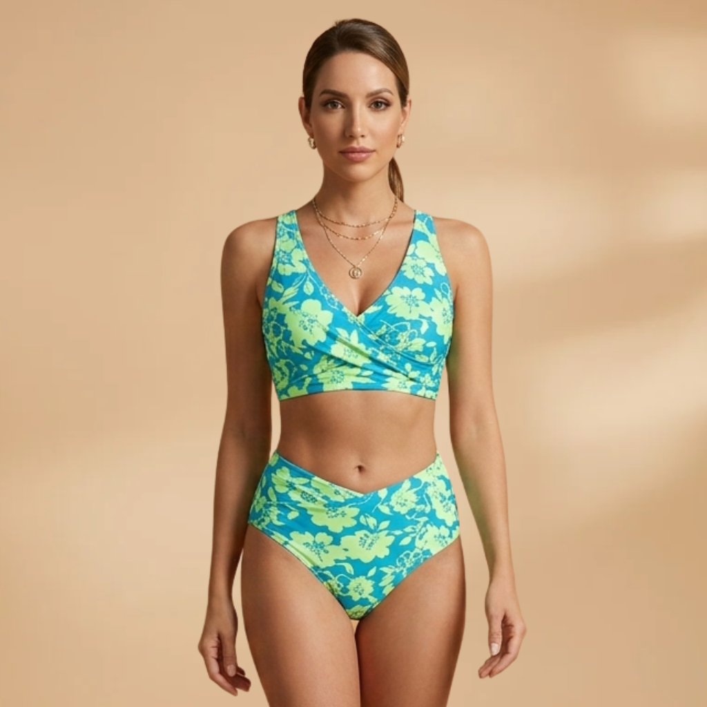 Women’s Crossover Bikini with Adjustable Straps