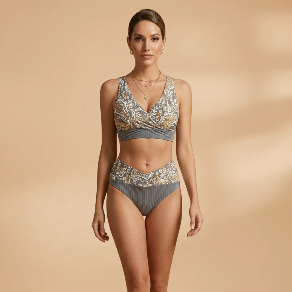 Women’s Crossover Bikini with Adjustable Straps