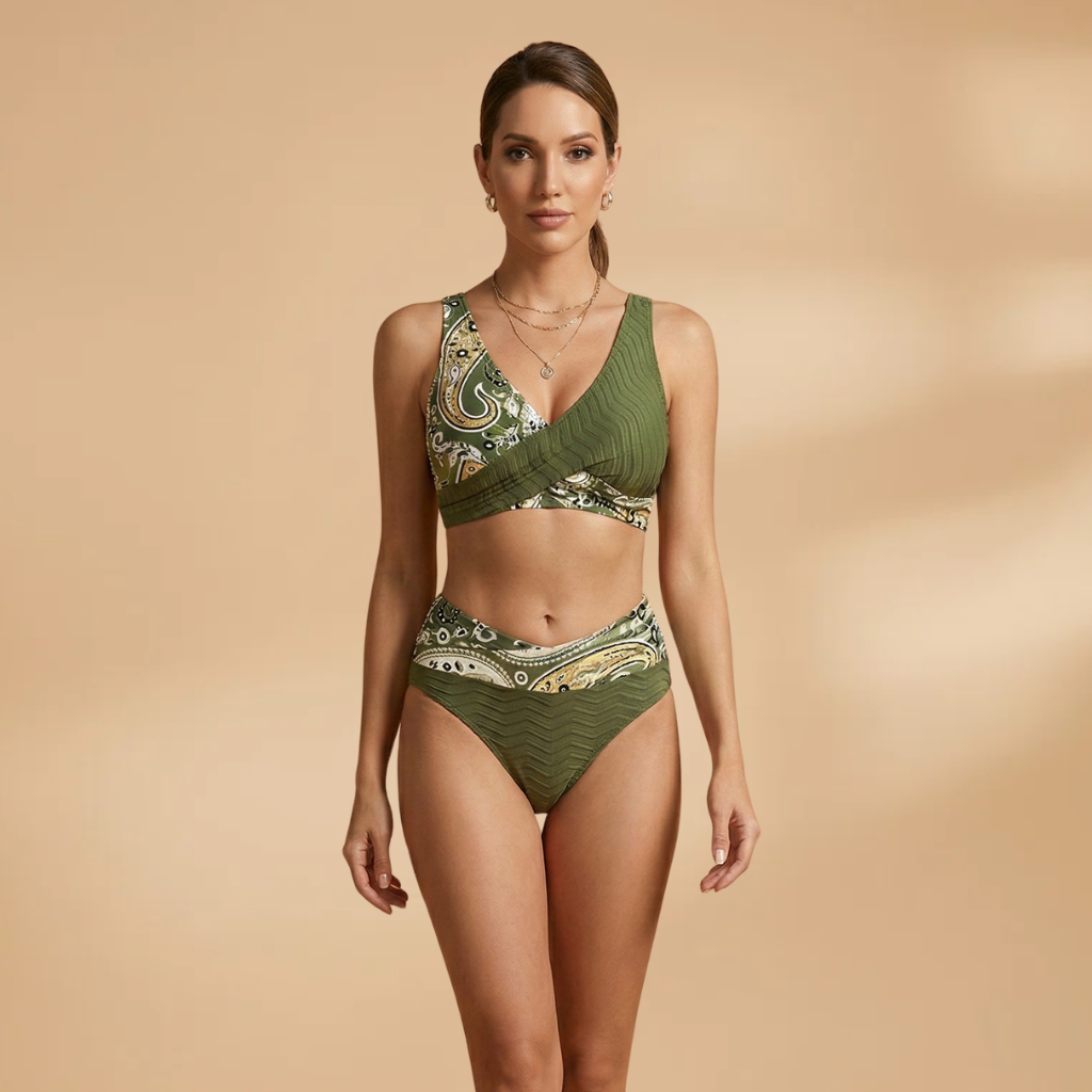 Women’s Crossover Bikini with Adjustable Straps