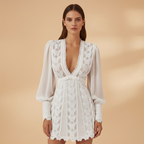 Women's Elegant Dress with Lace Details and Flattering Silhouette