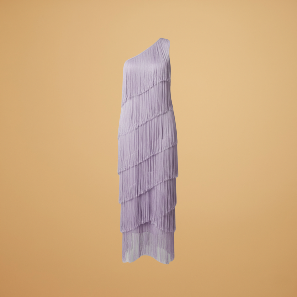 Women's Fringe Dress with Modern Italian Design