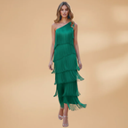 Women's Fringe Dress with Modern Italian Design
