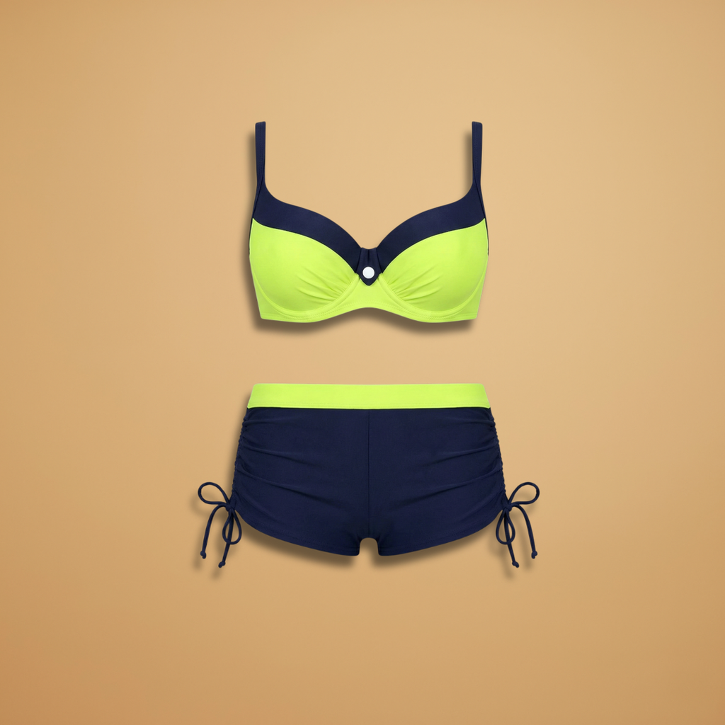 Women’s Push-Up Bikini with Underwire and Simple Design