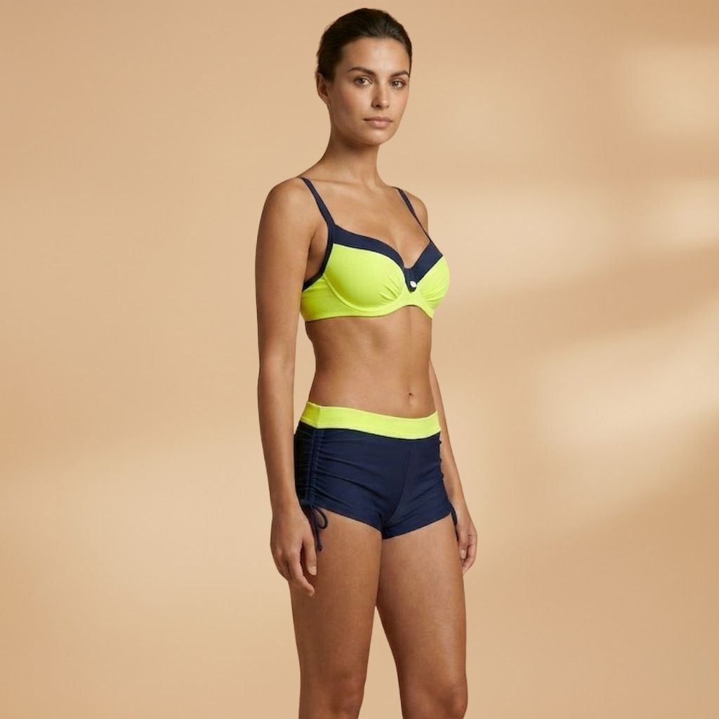 Women’s Push-Up Bikini with Underwire and Simple Design
