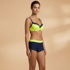 Women’s Push-Up Bikini with Underwire and Simple Design
