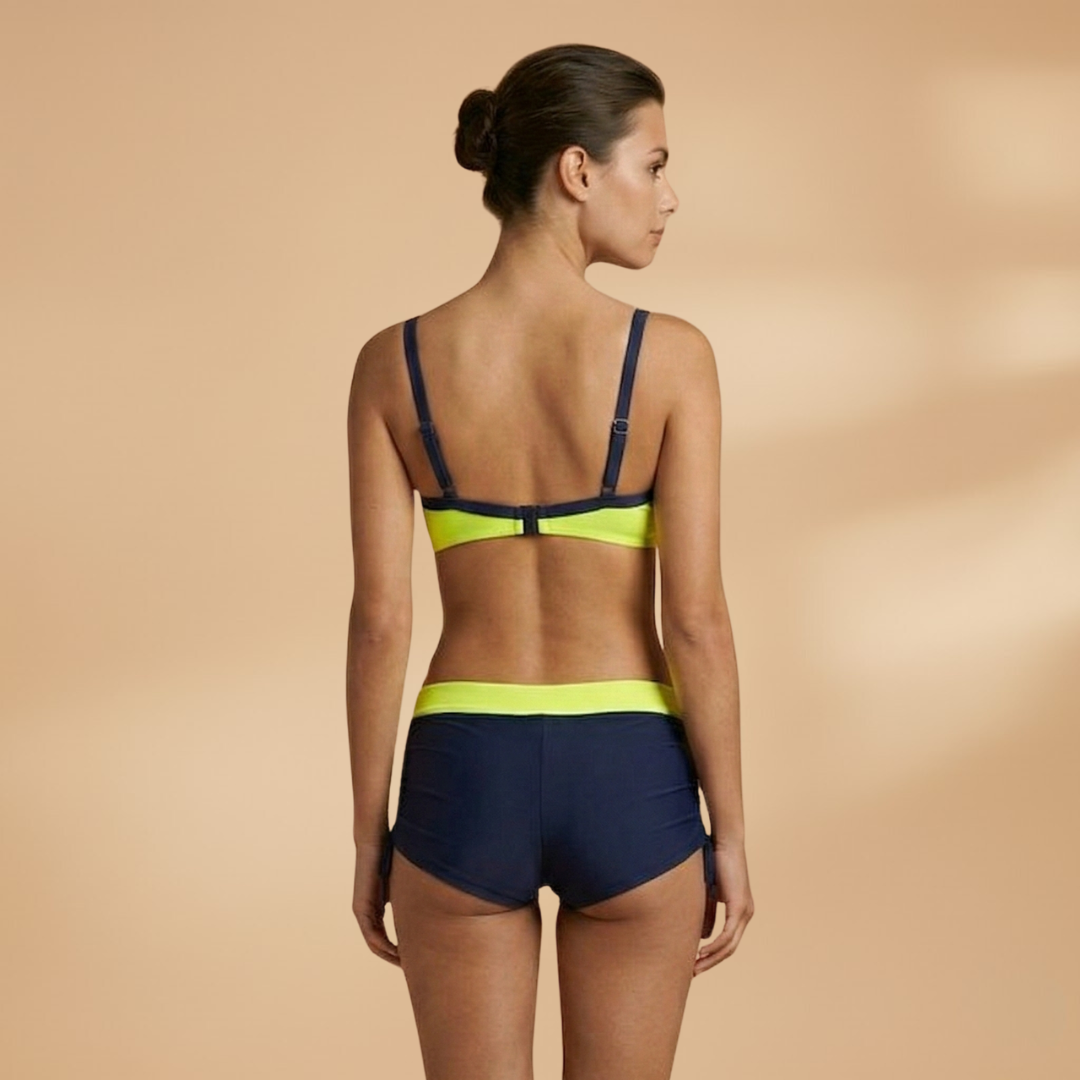 Women’s Push-Up Bikini with Underwire and Simple Design