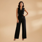 Women’s Sleeveless Jumpsuit with Slim-Fit Design for Versatile Styling
