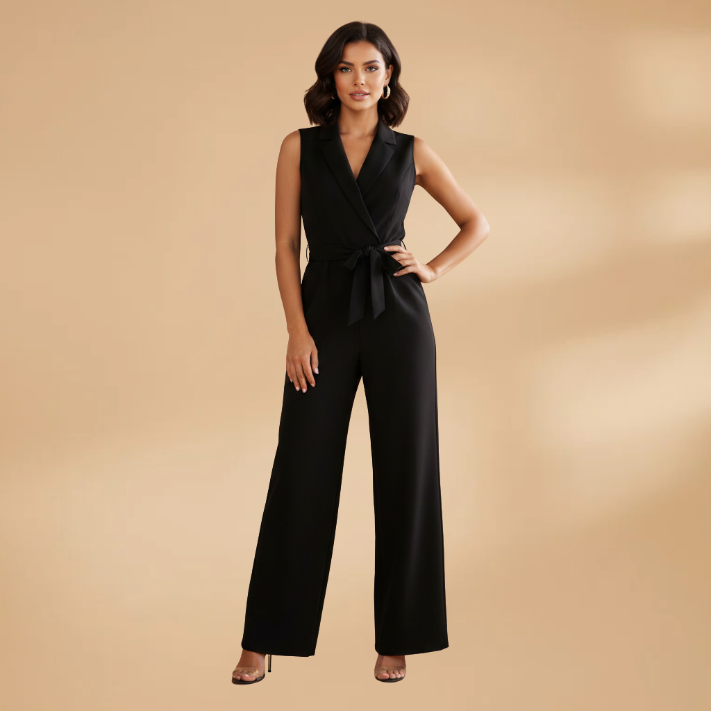Women’s Sleeveless Jumpsuit with Slim-Fit Design for Versatile Styling