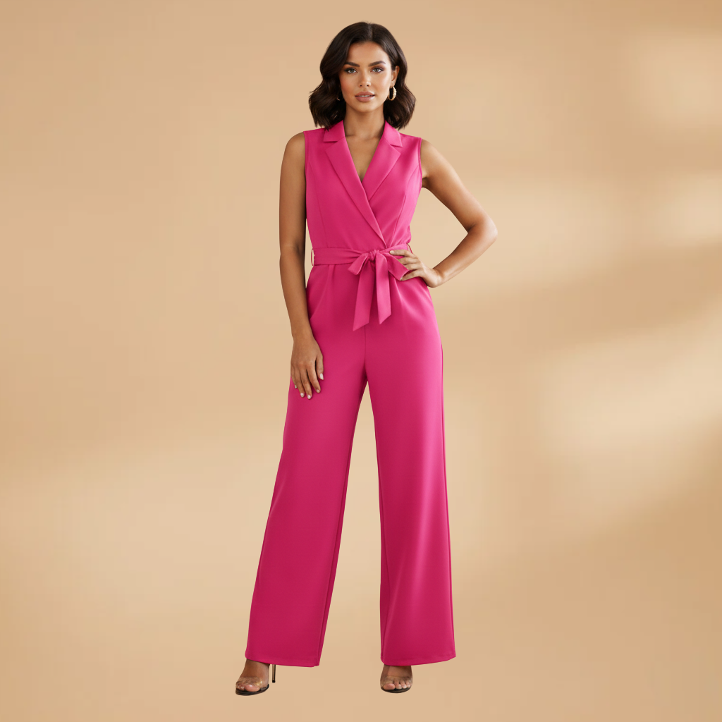 Women’s Sleeveless Jumpsuit with Slim-Fit Design for Versatile Styling
