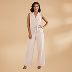 Women’s Sleeveless Jumpsuit with Slim-Fit Design for Versatile Styling