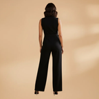 Women’s Sleeveless Jumpsuit with Slim-Fit Design for Versatile Styling