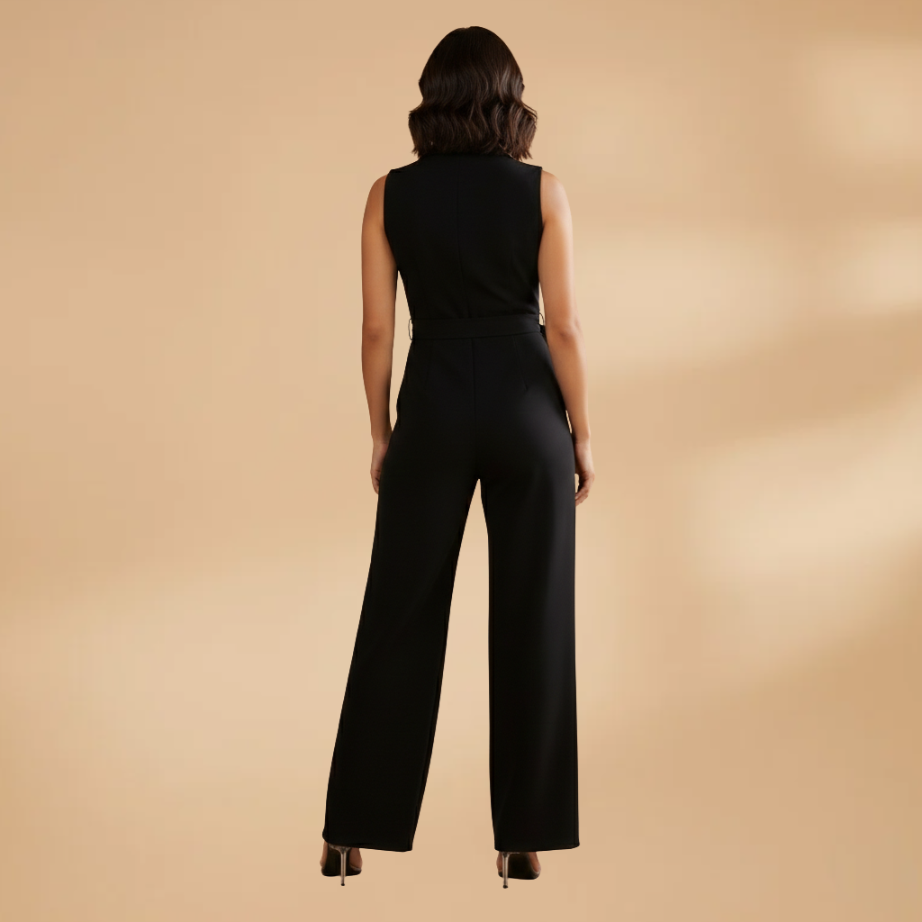 Women’s Sleeveless Jumpsuit with Slim-Fit Design for Versatile Styling