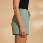 Women’s Summer Shorts with Elastic Waistband and Pockets