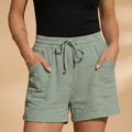 Women’s Summer Shorts with Elastic Waistband and Pockets