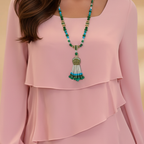 Women’s Trendy Dress with Layers and Long Sleeves