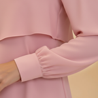 Women’s Trendy Dress with Layers and Long Sleeves