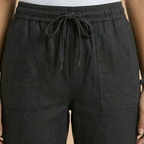 Women's Trousers with Elastic Waistband and Adjustable Drawstring