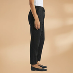 Women's Trousers with Elastic Waistband and Adjustable Drawstring