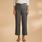 Women's Trousers with Side Pockets and Straight Legs