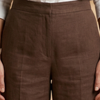 Women's Trousers with Side Pockets and Straight Legs