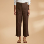 Women's Trousers with Side Pockets and Straight Legs