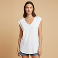 Women’s V-Neck T-Shirt with Relaxed Fit for Everyday Wear