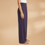Women's Wide-Leg Trousers with Smocked Waistband