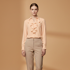 Women’s Blouse with Ruffle Details and Elegant Sleeves