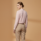 Women’s Blouse with Ruffle Details and Elegant Sleeves