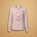 Women’s Blouse with Ruffle Details and Elegant Sleeves